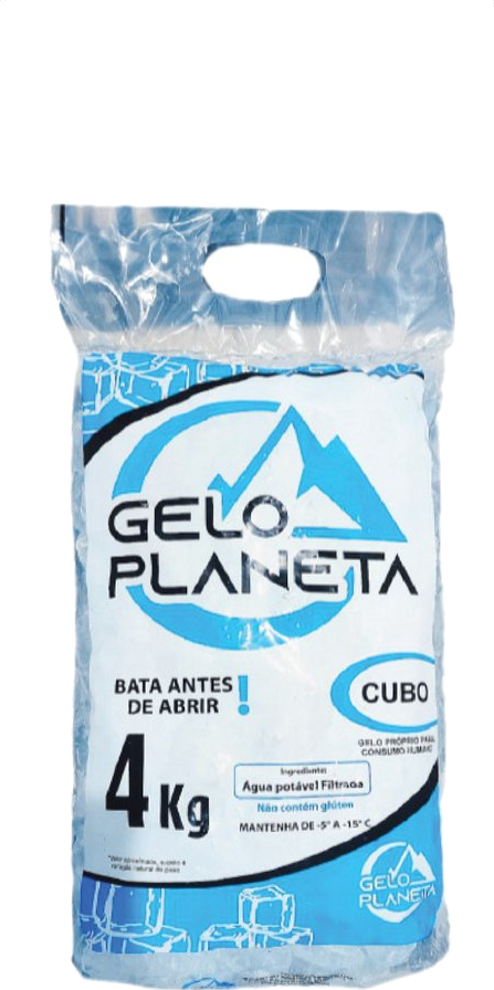 Saco de gelo 4 kg Cubo