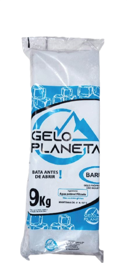 Saco de gelo 9 kg Barra